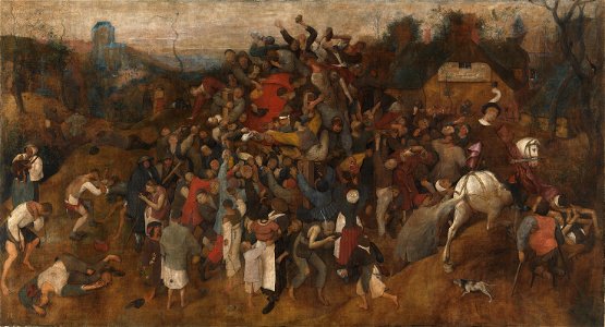 El vino de la fiesta de San Martín (Pieter Brueghel el Viejo) (restaurada)