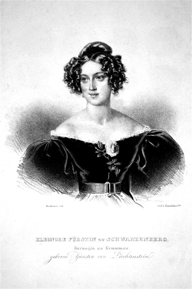 Eleonore von Schwarzenberg Litho