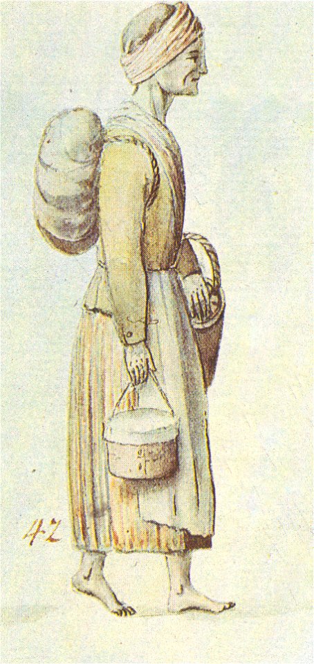 Elderly wife of Russian soldier by Brotze