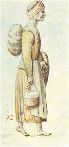 Elderly wife of Russian soldier by Brotze