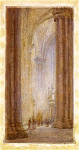 Eleanor Fortescue-Brickdale - Interior of Milan Cathedral