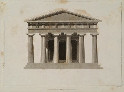 Elevation of the Temple - Wilkins William - 1807