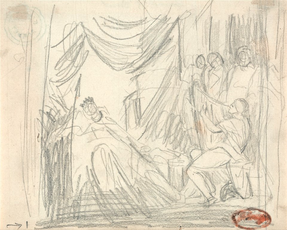 George Romney - David and Saul - Google Art Project