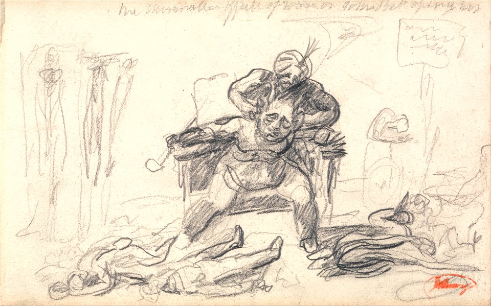 George Romney - Demon Ruler and Subjects- The Miserable Effects of War on John Bull... - Google Art Project