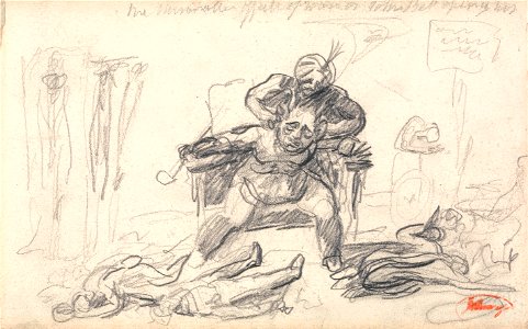 George Romney - Demon Ruler and Subjects- The Miserable Effects of War on John Bull... - Google Art Project