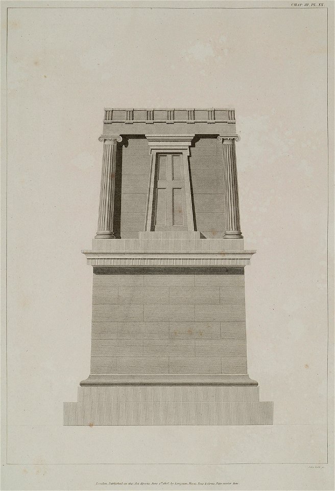 Elevation of the tomb - Wilkins William - 1807