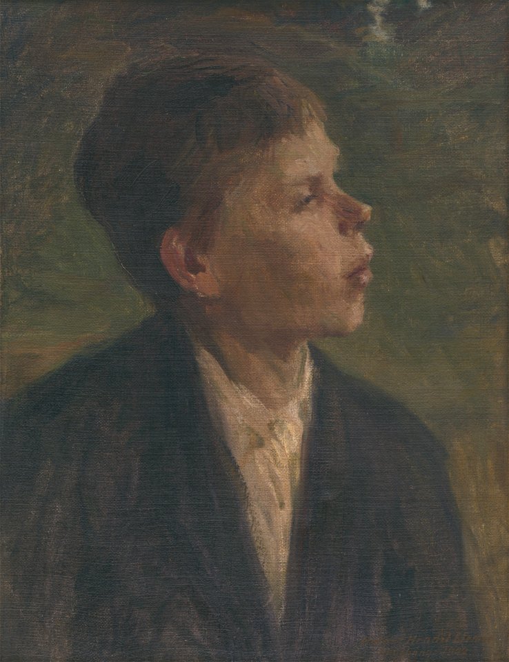 Elemír Halász-Hradil - Sedliacky chlapec - O 41 - East Slovak Gallery