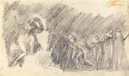 George Romney - Figure Composition Study 5 - Google Art Project