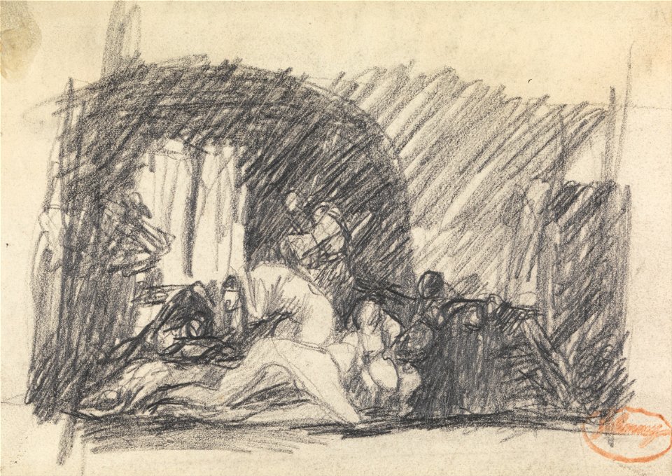 George Romney - Figure Composition Study 7 - Google Art Project