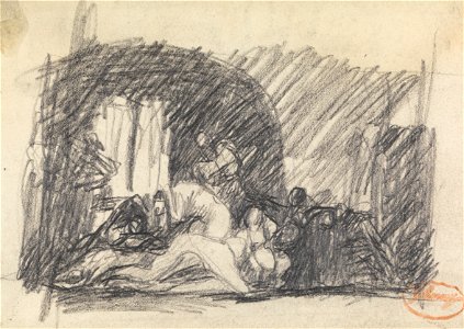 George Romney - Figure Composition Study 7 - Google Art Project