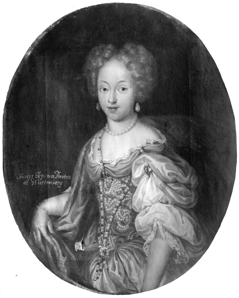 Eleonora Dorothea, 1647-1683, prinsessa av Würtemberg-Stuttgart (David von Krafft) - Nationalmuseum - 15576