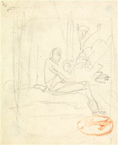 George Romney - Figure Study 6 - Google Art Project