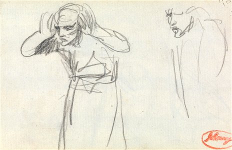 George Romney - Figure with Hands to Ears - Google Art Project