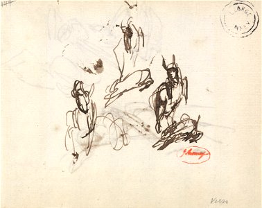 George Romney - Frolicking Goat- Three Sketches - Google Art Project