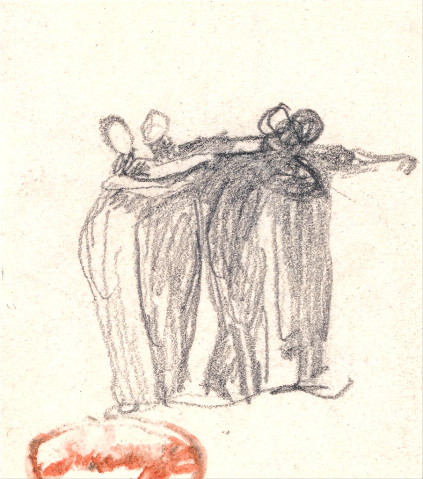 George Romney - Group of Four Women Embracing - Google Art Project