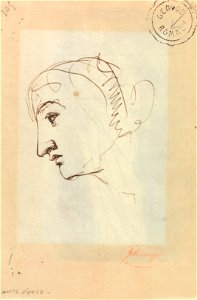 George Romney - Head in Profile - Google Art Project
