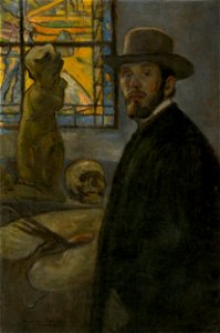 Elemír Halász-Hradil - Vlastná podobizeň - O 823 - East Slovak Gallery
