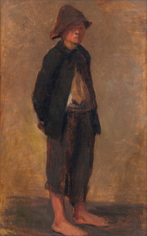 Elemír Halász-Hradil - Štúdia stojaceho chlapca - O 658 - Slovak National Gallery