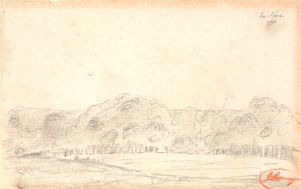 George Romney - Landscape, Possibly Eartham - Google Art Project