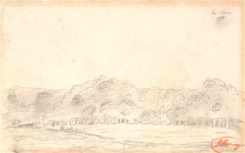 George Romney - Landscape, Possibly Eartham - Google Art Project