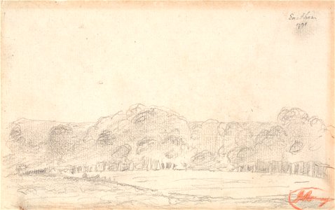 George Romney - Landscape, Possibly Eartham - Google Art Project. Free illustration for personal and commercial use.