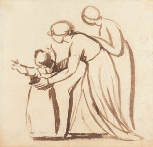 George Romney - Learning to Walk - Google Art Project