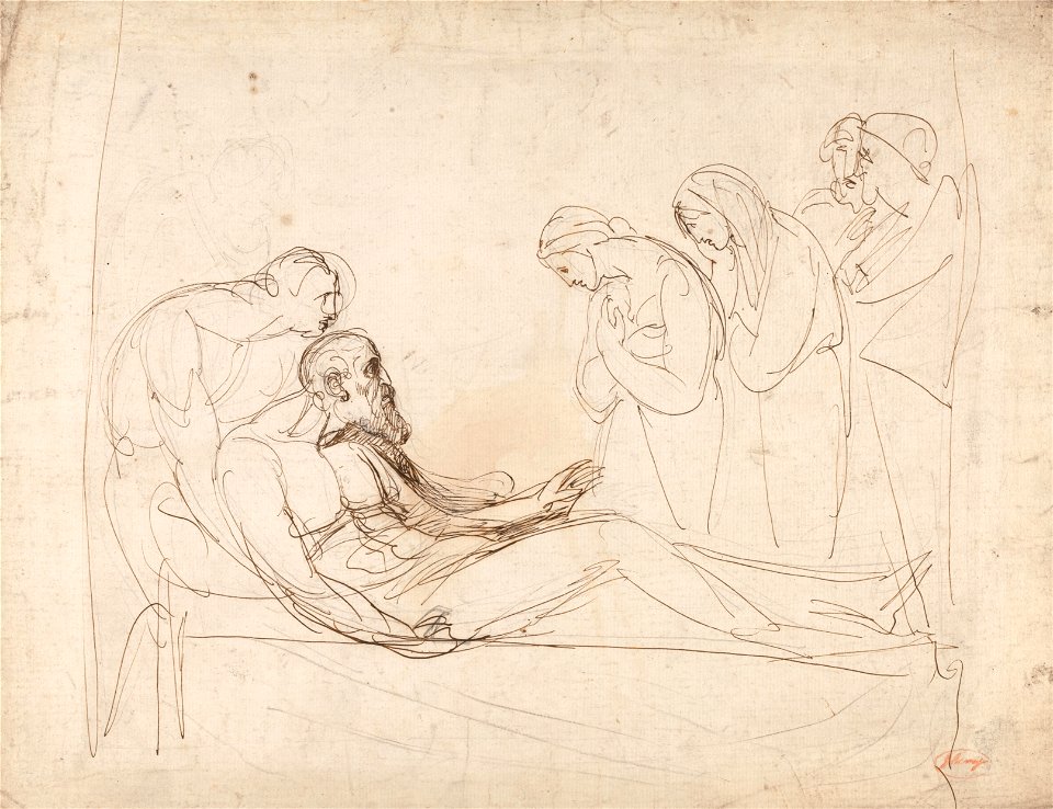 George Romney - Lear Awakened by Cordelia - Google Art Project (2436754)
