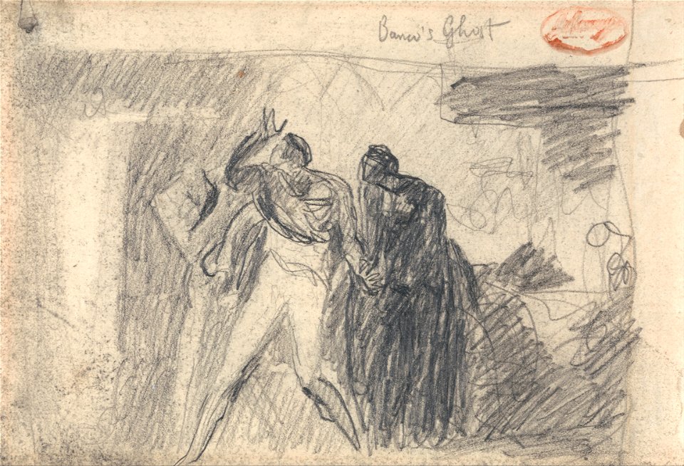 George Romney - MacBeth- Banquet Scene - Google Art Project