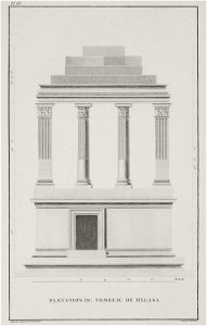 Elevation du tombeau près de Mylasa - Choiseul-gouffier Gabriel Florent Auguste De - 1782