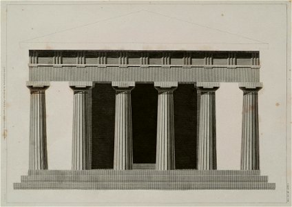 Elevation of the temple - Wilkins William - 1807