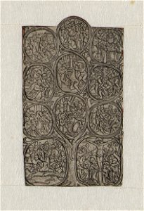 Eleven Passion Scenes in Medaillons ca.1519 print by Master S., S.II 5784, Prints Department, Royal Library of Belgium