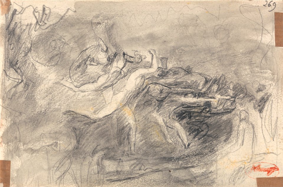 George Romney - Demonic Attack for the Temptation of Christ - Google Art Project