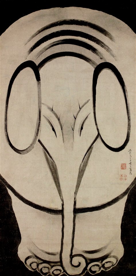 Elephant by Ito Jakuchu (Tokyo Fuji Art Museum)