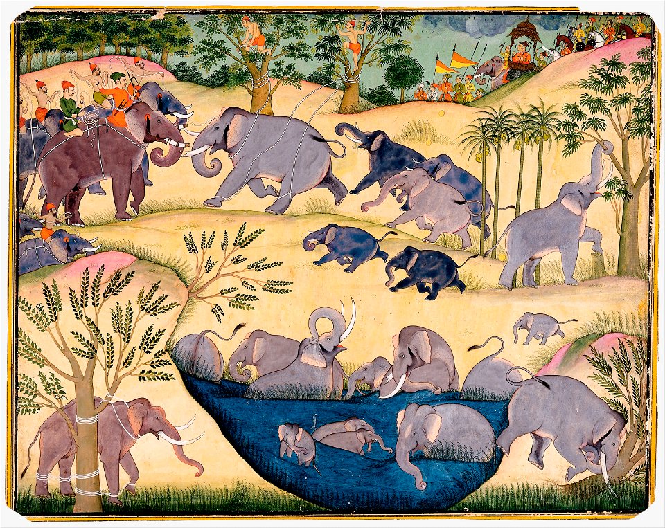 Elephant Hunt of Maharaja Anup Singh of Bikaner - Google Art Project