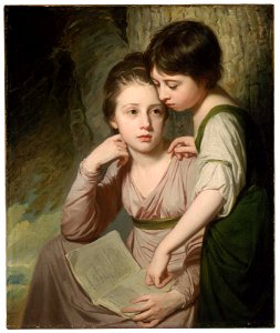 George Romney - Portrait of Two Girls (Misses Cumberland) - 17.3259 - Museum of Fine Arts