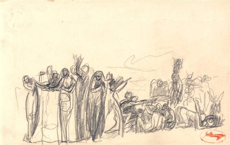 George Romney - Possibly an Antediluvian Subject - Google Art Project