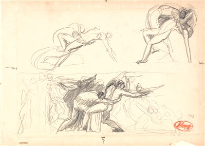 George Romney - Possibly Hell, Adam and Eve - Google Art Project