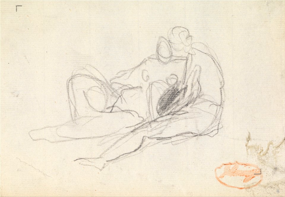 George Romney - Figure Composition Study 17 - Google Art Project
