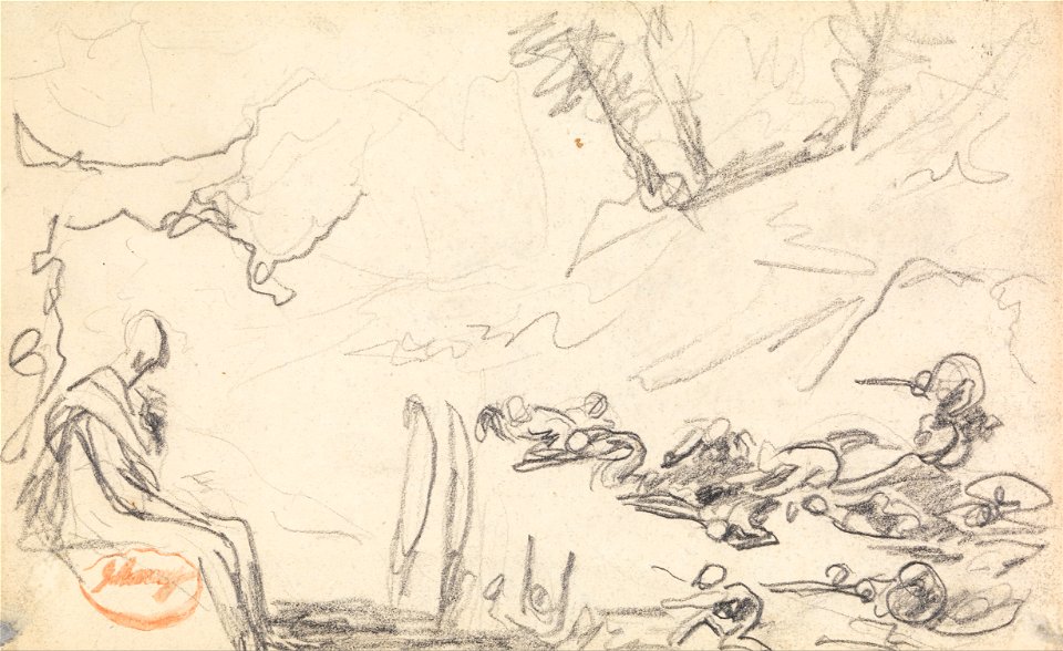 George Romney - Figure Composition Study 32 - Google Art Project