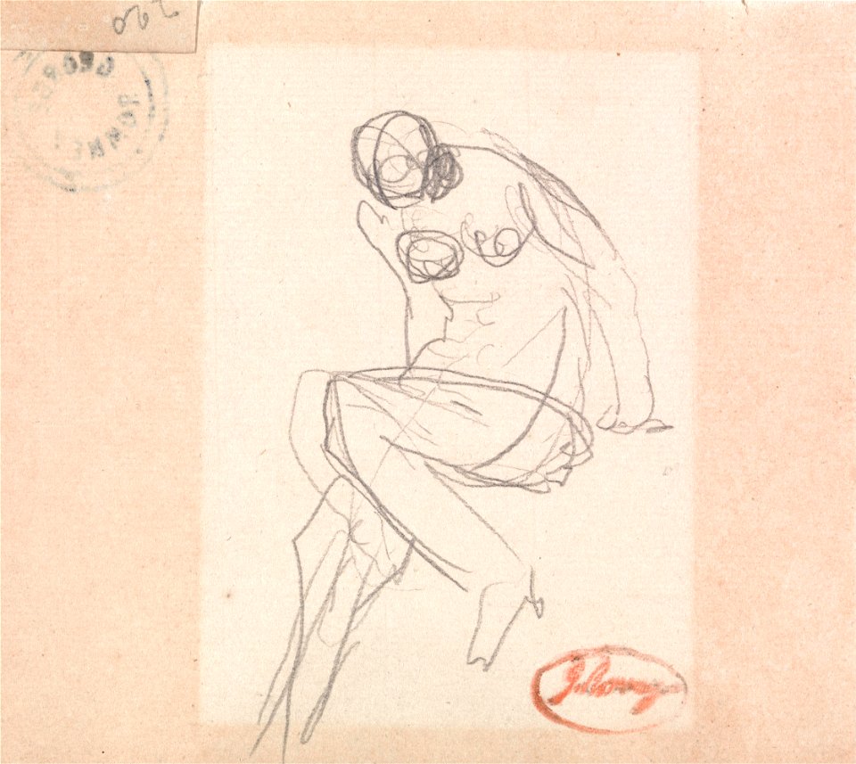 George Romney - Seated Female Nude, Probably for Susannah and the Elders - Google Art Project