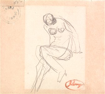 George Romney - Seated Female Nude, Probably for Susannah and the Elders - Google Art Project
