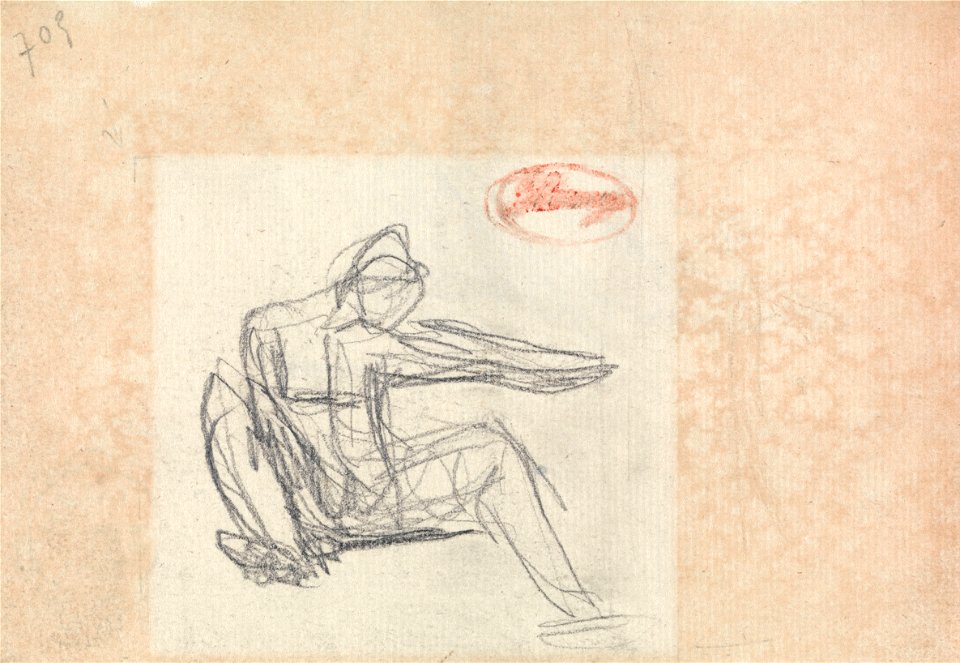 George Romney - Seated Figure - Google Art Project