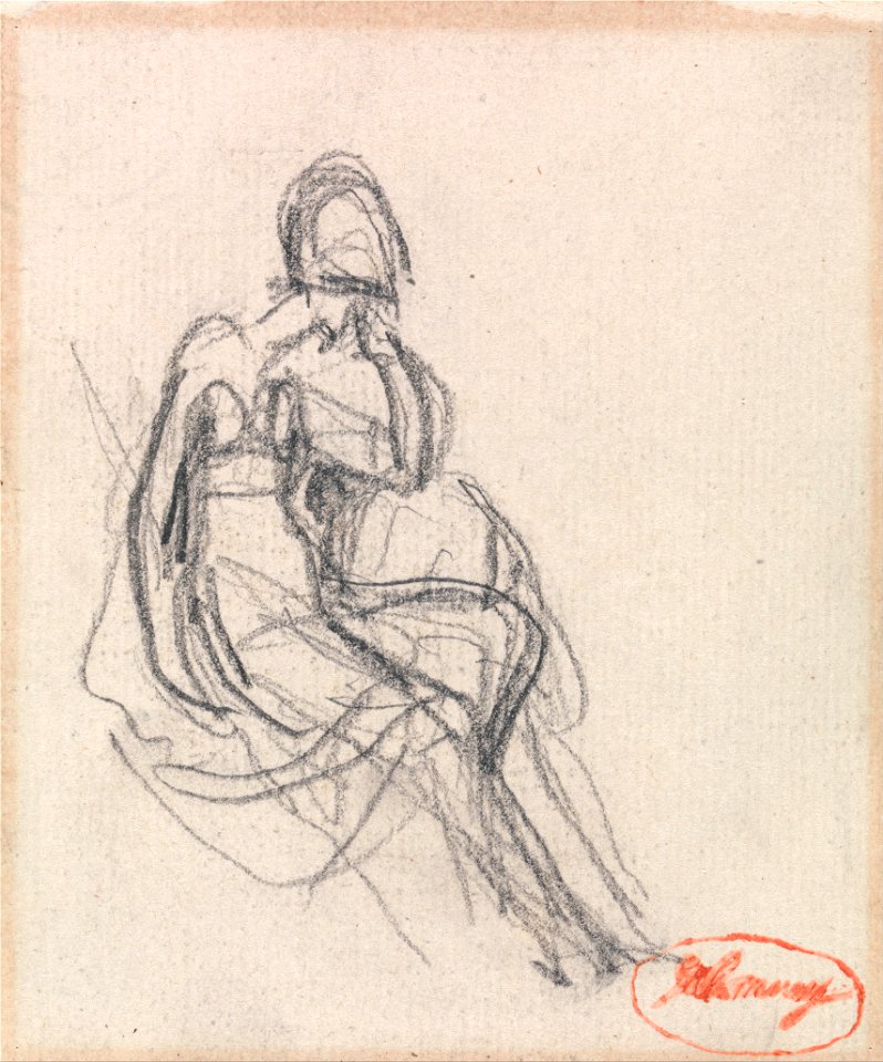 George Romney - Seated Woman - Google Art Project (2417914)