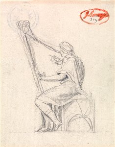 George Romney - David Playing the Harp - Google Art Project