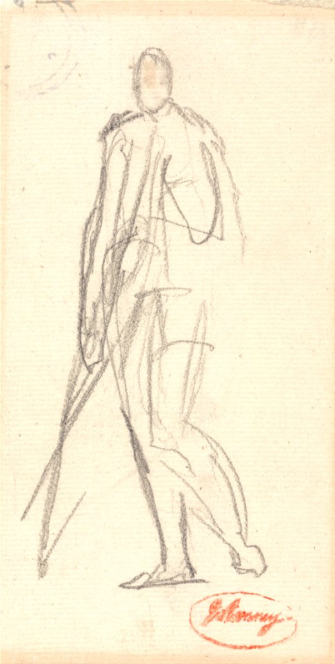 George Romney - Sketch for a Portrait of a Standing Man - Google Art Project