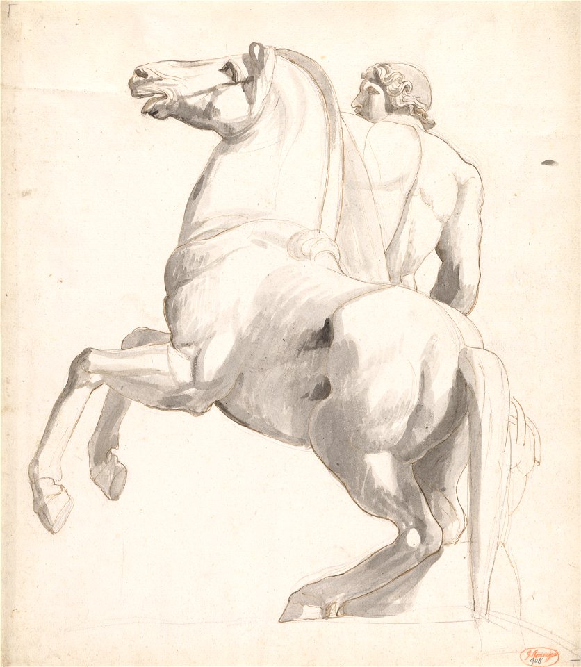 George Romney - Horseman of Montecavallo - Google Art Project