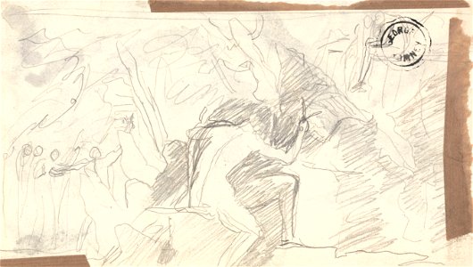 George Romney - Slight Sketch of Figures - Google Art Project