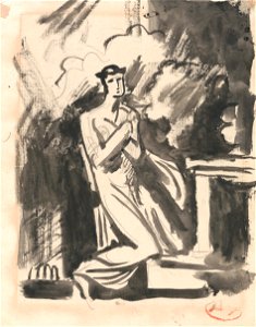 George Romney - Iphigenia Kneeling over an Altar - Google Art Project
