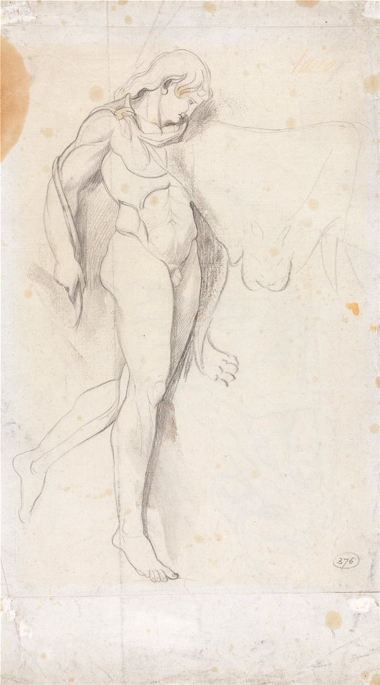 George Romney - Standing Male Nude - Google Art Project
