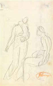 George Romney - Figure Composition Study 2 - Google Art Project
